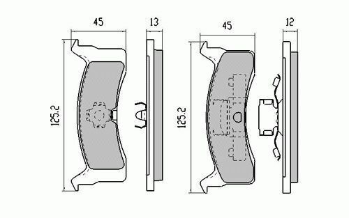 RDA Rear Disc Brake Pads for Nissan Pulsar N12 EXA Turbo 1982-1986