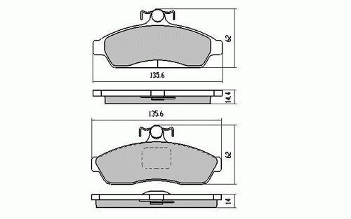 RDA Front Disc Brake Pads for Nissan Skyline R31 1986-1991