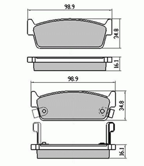 RDA Rear Disc Brake Pads for Nissan Skyline R32T 1989-1993