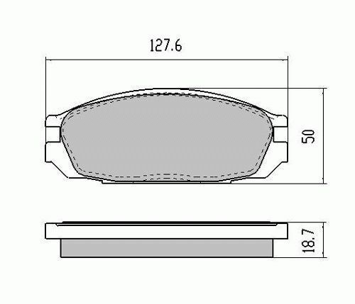 RDA Rear Disc Brake Pads for Nissan Patrol GQ Y60 1988-2002