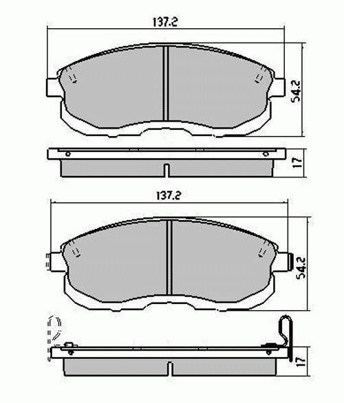RDA Front Disc Brake Pads for Nissan Silvia 2.0L Inc Turbo 1991-1993 Type 2