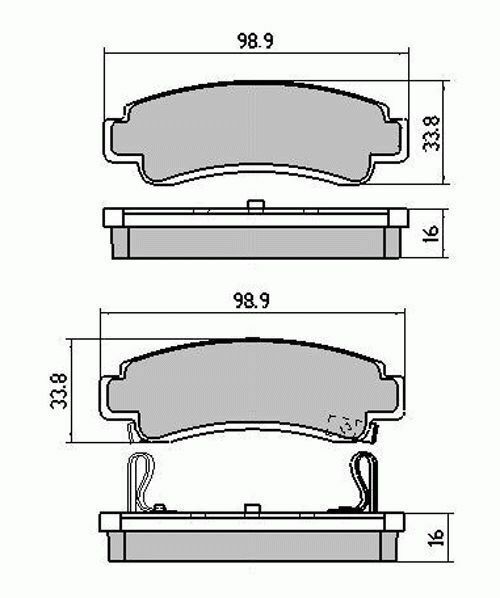 RDA Rear Disc Brake Pads for Nissan NX Coupe B13 2Litre DOHC 10/1991-1995