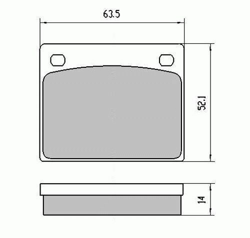 RDA Front Disc Brake Pads for Nissan Pickup/Kingcab 620 2WD 1978-1980