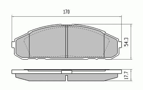 RDA Front Disc Brake Pads for Nissan Patrol GQ Y60 2/1992-1997 Twin PISTON CALIPER