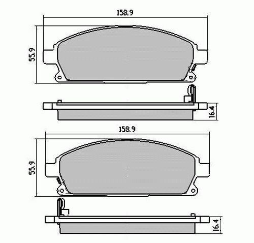 RDA Front Disc Brake Pads for Nissan Terrano III R50 3.3L V6 2003-ON