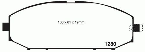RDA Front Disc Brake Pads for Nissan Patrol Y61 GU 4.8L 9/2001-2010