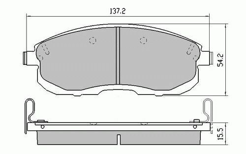 RDA Front Disc Brake Pads for Nissan Maxima J31 J32 10/2003 -ON