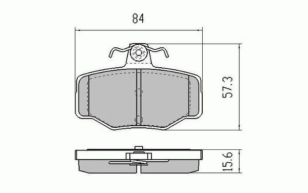 RDA Rear Disc Brake Pads for Nissan Pulsar 1.6 1.8 2001-12/2006