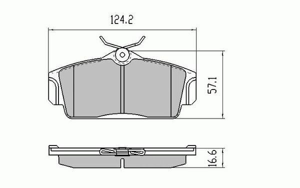 RDA Front Disc Brake Pads for Nissan Pulsar N16E 1.6 1.8 2001-12/2006