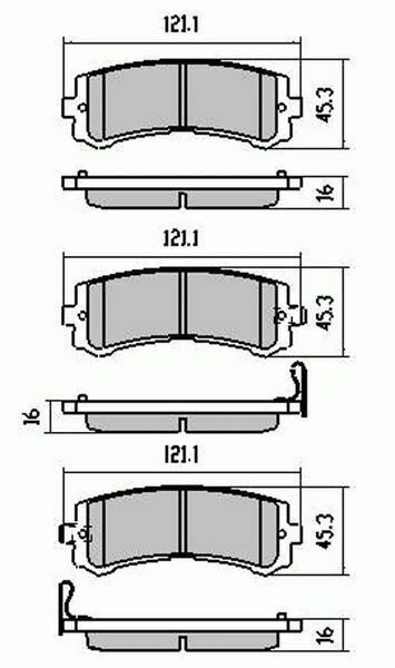 RDA Rear Disc Brake Pads for Nissan Patrol Y61 GU 4.8L 9/2001-2010