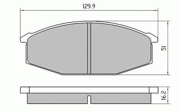 RDA Front Disc Brake Pads for Nissan 280C P430 10/1980-1984