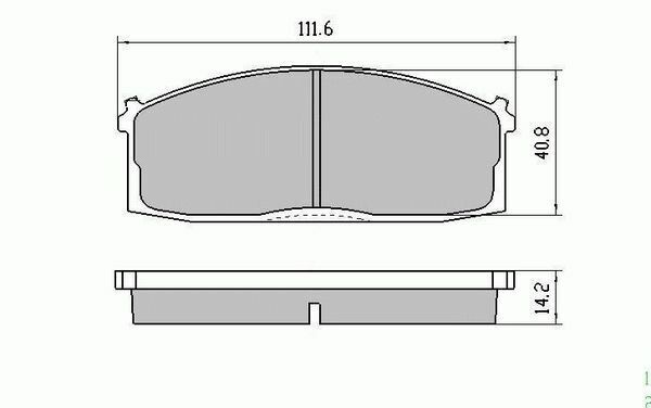 RDA Front Disc Brake Pads for Nissan Pulsar N12 EXA Turbo 1983-1986