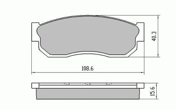 RDA Front Disc Brake Pads for Nissan Pulsar N12 EXA Turbo 1982 - 5/1987