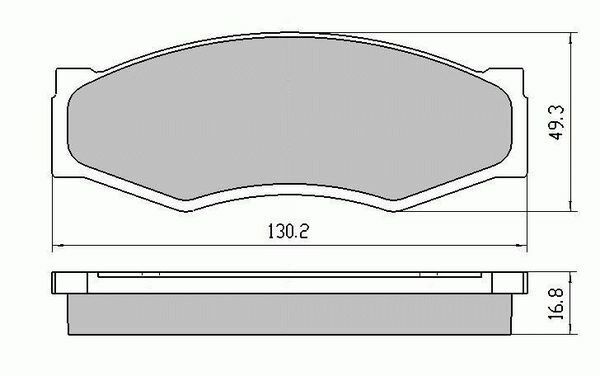 RDA Front Disc Brake Pads for Nissan Nomad GC 22 VAN 1986-1993
