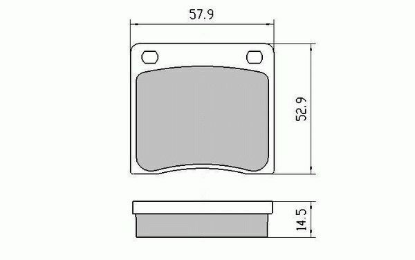 RDA Front Disc Brake Pads for Nissan Pulsar N10 E15 A14 1980-11/1982