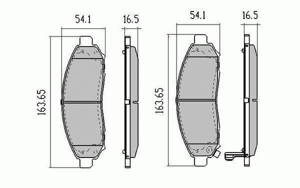 RDA Front HD Disc Brake Pads for Nissan Pathfinder R51 2.5TD 4.0L 2005-ON Type1