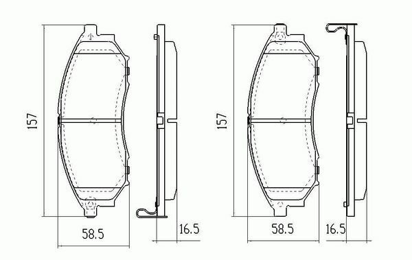 RDA Front HD Disc Brake Pads for Nissan Skyline V 36 2.5L 3.5L 2006-ON