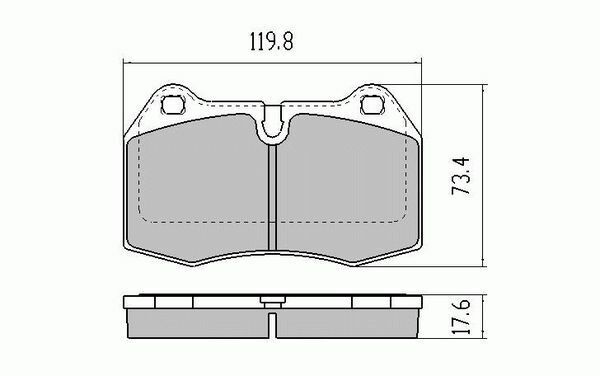 RDA Front HD Disc Brake Pads for Nissan Skyline R32 GTR 2.6 Twin Turbo Type2 6/1989-8/1993