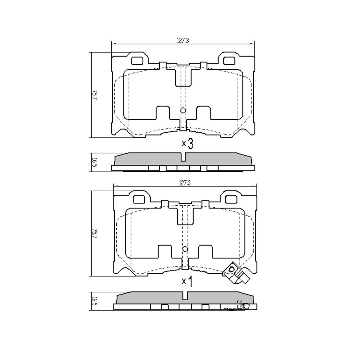 RDA Front HD Disc Brake Pads Nissan 370Z 6/2008-ON(Sports brake BREMBO)