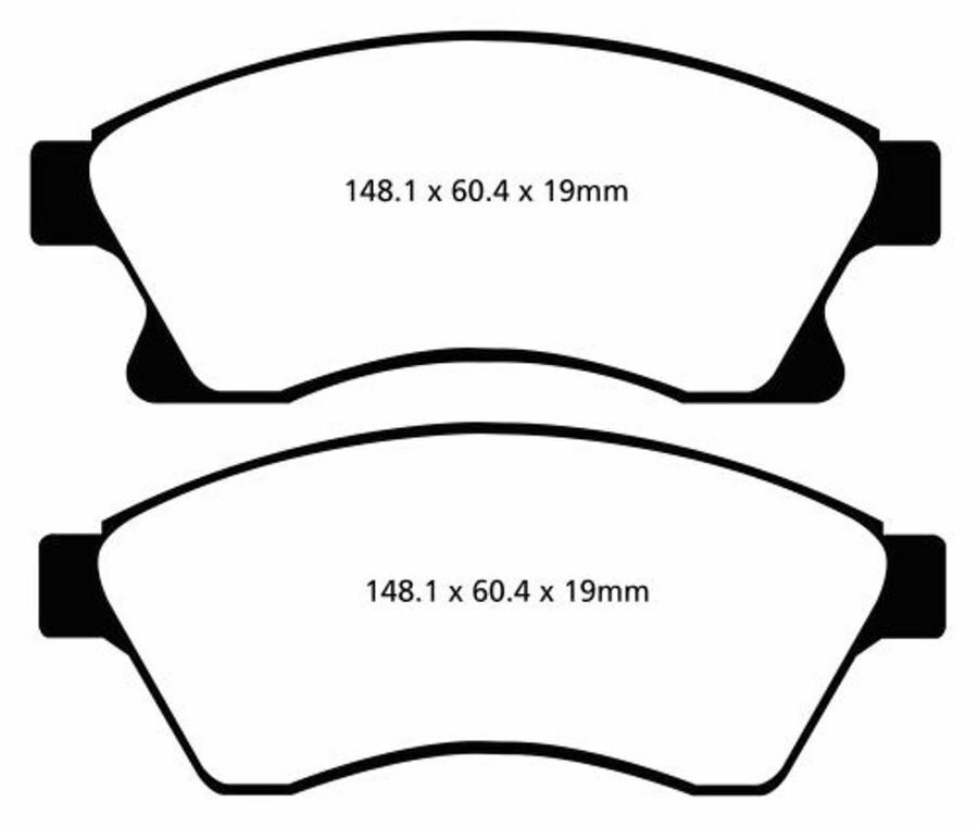 RDA Front Disc Brake Pads for Opel Astra PJ 1.4L 2011-ON Type1