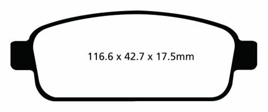 RDA Rear Extreme Disc Brake Pads for Opel Astra PJ 1.4L 2011-ON