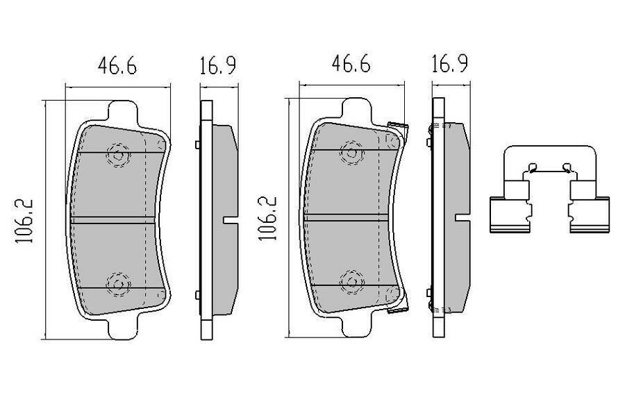 RDA Rear Extreme Disc Brake Pads for Opel Insignia 2.0 TBO Diesel 2012-ON