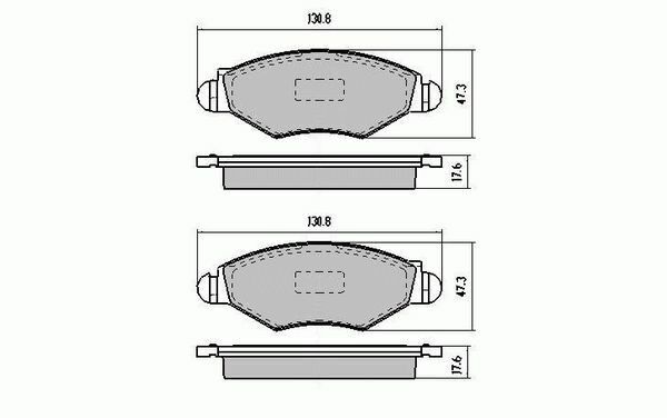RDA Front Disc Brake Pads for Peugeot 306 1.4Litre 1997-2002