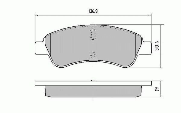 RDA Front Disc Brake Pads for Peugeot 208 1.2L 1.6L 1.6TD 2012-ON