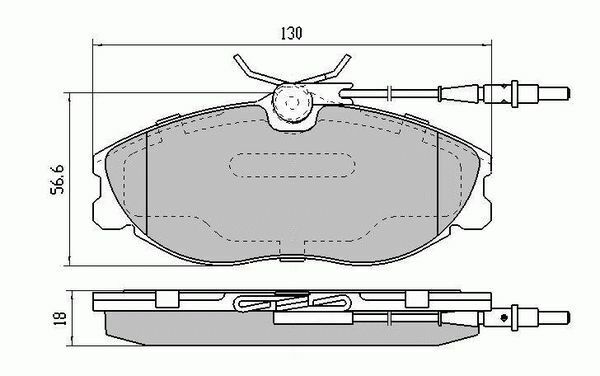 RDA Front Disc Brake Pads for Peugeot 406 2.0i With ABS 1995-2004