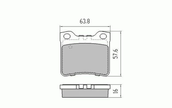 RDA Rear Disc Brake Pads for Peugeot 406 All Models 1995-2004
