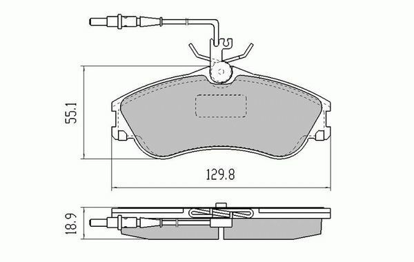 Front RDA Disc Brake Pads Peugeot 306 1.9 Diesel & TurboDSL 93-2003 Type3