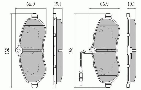RDA Front Extreme Disc Brake Pads for Peugeot Expert Van 1.6 & 2.0TD 2007-ON