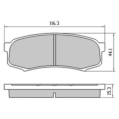 RDA Rear Brake pads for Toyota Fortuner GUN156R 2.8TD 11/2015-Onwards Type 1