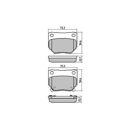 RDA Rear Brake pads for Subaru BRZ FA20D 2.0L RWD 2016-On Type 2