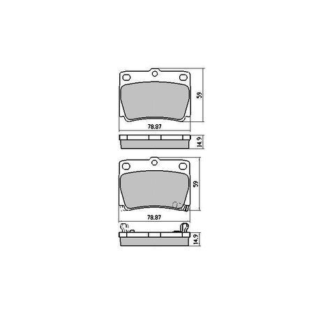 RDA Rear Brake pads for Mitsubishi Pajero Sport QE 2.4L Diesel 1/2015-On