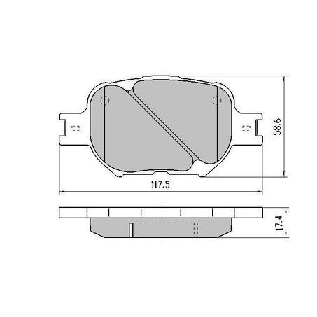 RDA Front Brake pads for Lexus IS300 2.5L Hybrid 2013-Onwards Type 2