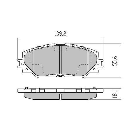 RDA Front Brake pads for Toyota Corolla ZRE172R 1.8L 2014-On