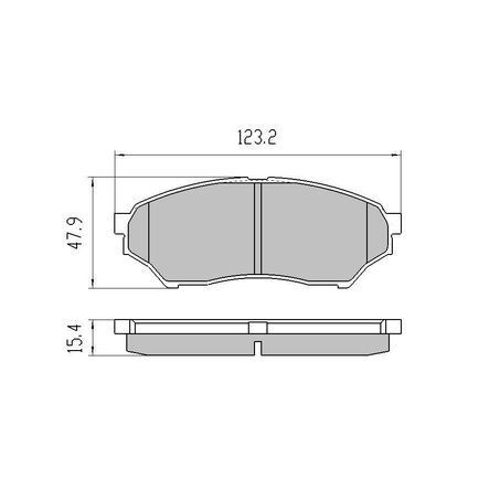 RDA Front Brake pads for Suzuki Swift 1.0L GLX Turbo AZ ZC13S FWD 4/2017-On