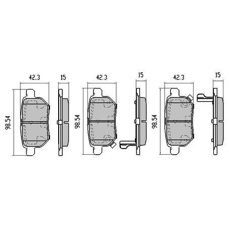 RDA Rear Brake pads for Toyota Corolla ZRE172R 1.8L 2014-On