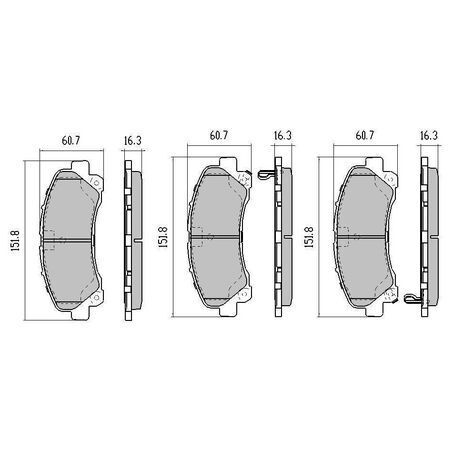 RDA Front Brake pads for Holden Colorado 7 RG 2.8L incl LT & LTZ 11/2013-On