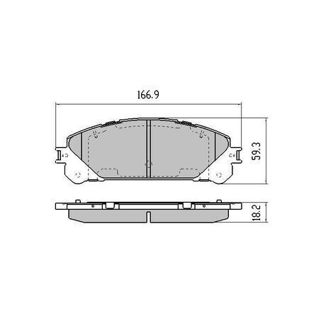 RDA Front Brake pads for Lexus RX330 GGL15 2010 10/2015 Type 2