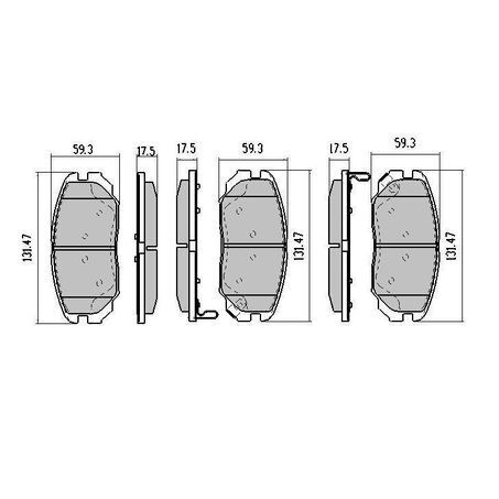 RDA Front Brake pads for Holden Malibu 2.0TD, 2.4L 2013-Onwards Type 1