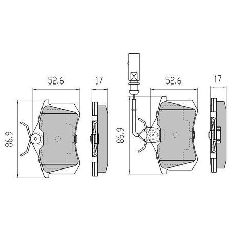 RDA Rear Brake pads for Skoda Scala 1.5L NW DADA 6/2019-On