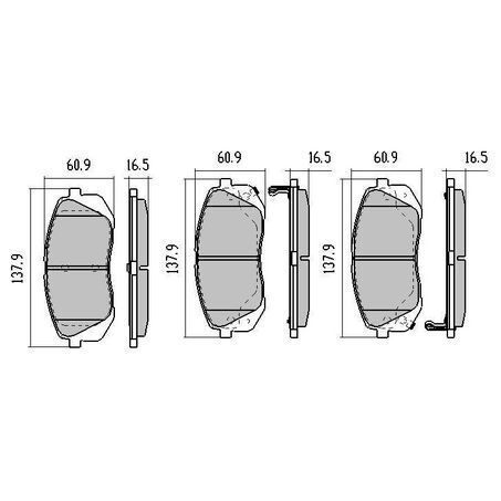 RDA Front Brake pads for Hyundai Kona OS 2.0L 9/2017-On