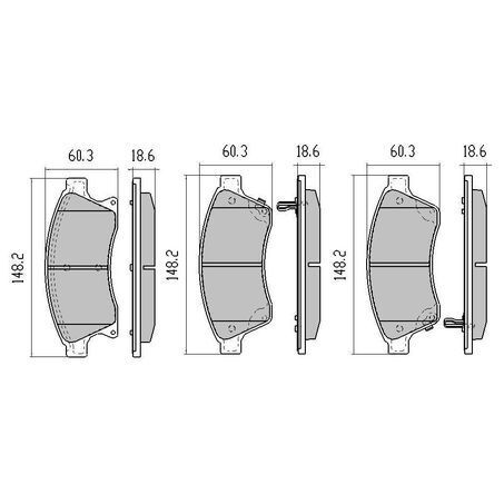 RDA Front Brake pads for Holden Trax 1.8L 2013-On