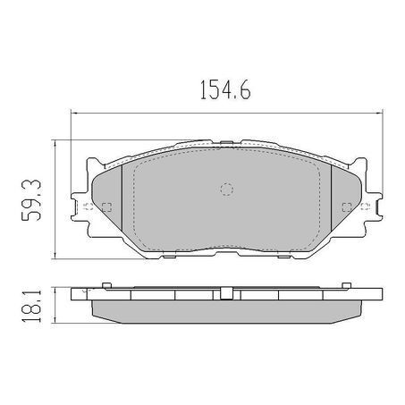RDA Front Brake pads for Lexus IS200 2.5L Hybrid 2013-Onwards Type 1
