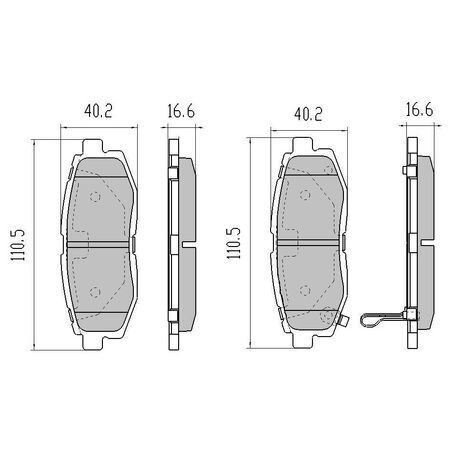 RDA Rear Brake pads for Subaru Forester 2.5L, 2.0L XT 2013-Onwards Type 2