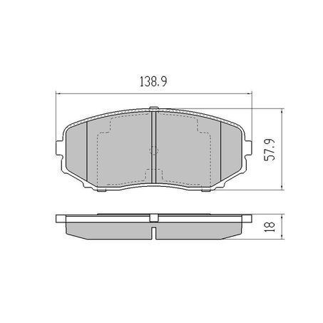 RDA Front Brake pads for Mazda CX-9 2.5L T 4cyl 7/2016-On