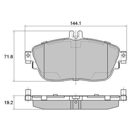 RDA Front Brake pads for Mercedes Benz GLA 250 X156 2014-On