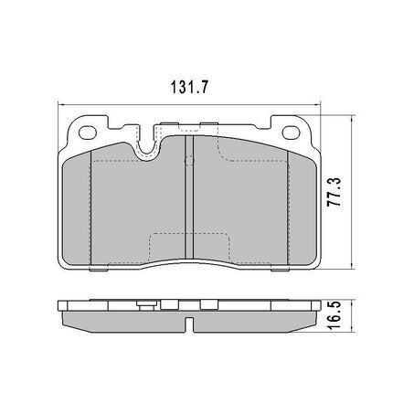 RDA Front Brake pads for Audi SQ5 8R 3.0TD 5/2013-7/2017 Type 1 PR 1LB / 1LC